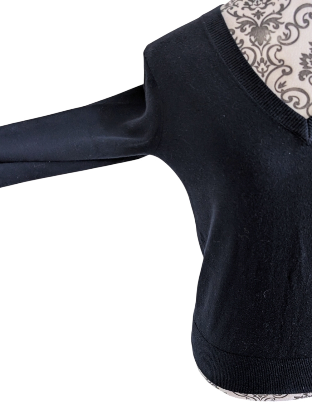 Gilly Hicks V Neck Sweater Women Small Navy Preppy - Picture 8 of 14